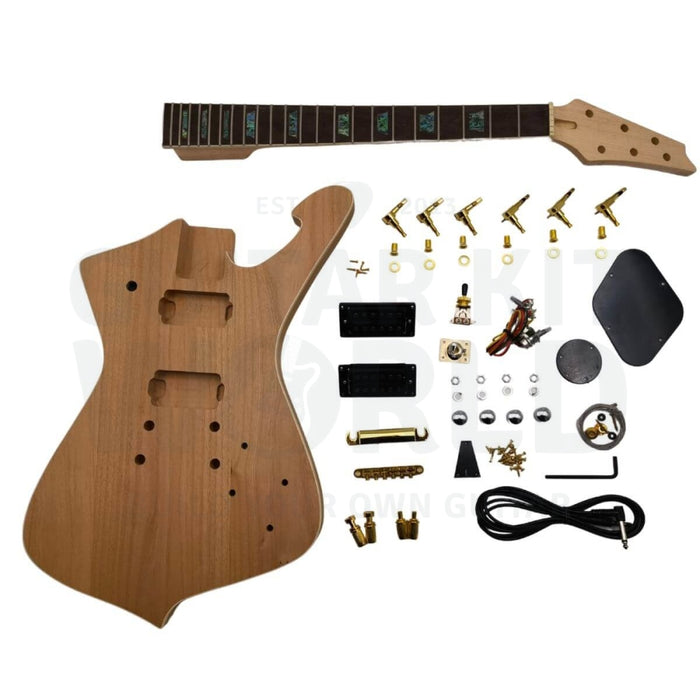 Mahogany Body ICE-style Guitar Kit with Maple Neck and Ebony Fretboard - Guitar Kit World