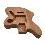 Mahogany JG-style Guitar Kit with Mahogany Neck and Fretboard - Guitar Kit World