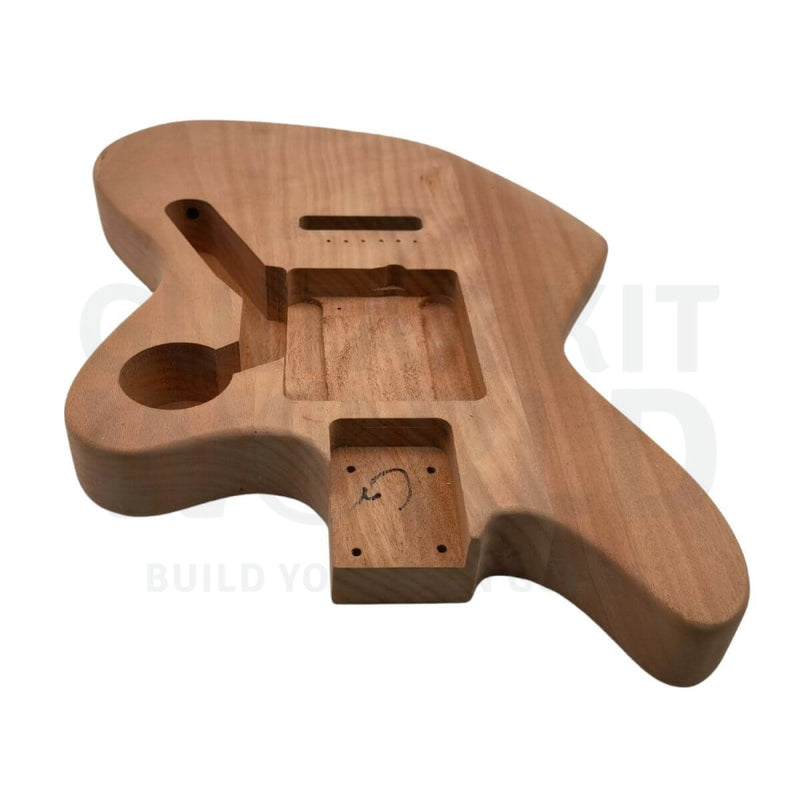 Mahogany JG-style Guitar Kit with Mahogany Neck and Fretboard - Guitar Kit World