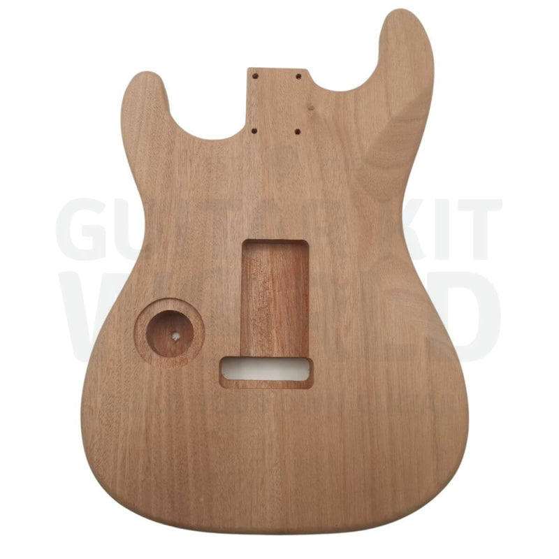 Maple Body KR2 Guitar Kit with Maple Fretboard, Quilted Maple Top Veneer - Guitar Kit World