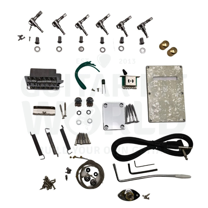 Mahogany JG-style Guitar Kit with Mahogany Neck and Fretboard - Guitar Kit World