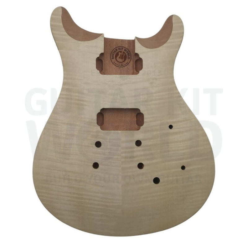Nieuwe gitaar Body Mahonie Flame Maple Fineer Set in Heel PRS HH Pickups Set in Gitaar project vervanging Nieuwe gitaar Body Mahonie Flame Maple Fineer Set in Heel PRS HH Pickups Set in Gitaar project vervanging