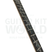Ash Body RG-style Guitar Kit with Quilted Maple Veneer and Ebony Fretboard - Guitar Kit World