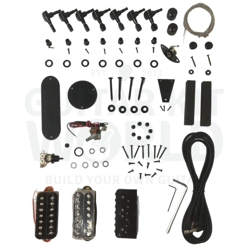 RG style Basswood body Guitar Kit with Ebony Fretboard - Guitar Kit World