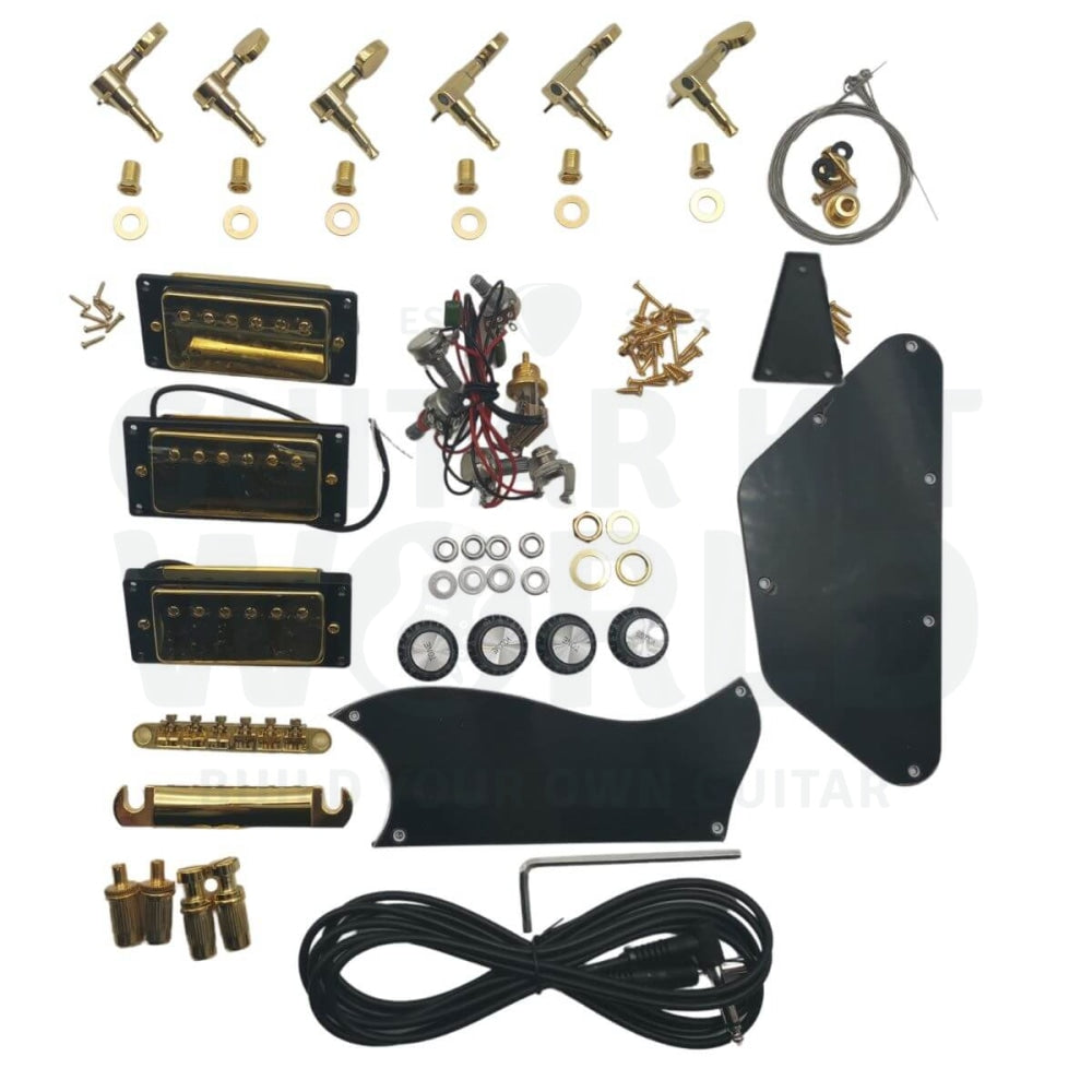 3-Pickup SG-Style DIY Guitar Kit | GKW — Guitar Kit World