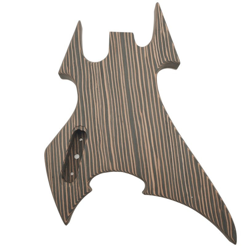 Zebrawood SOB Bass Kit with Ebony Fretboard - Guitar Kit World