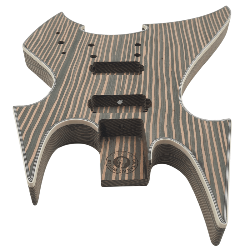 Zebrawood SOB Bass Kit with Ebony Fretboard - Guitar Kit World