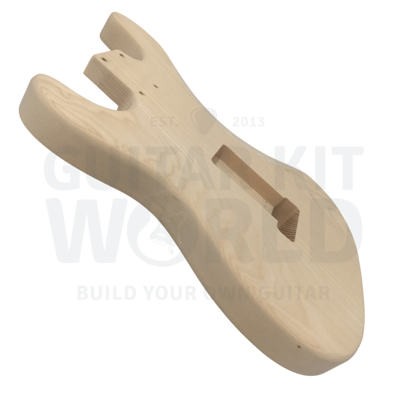 Ash ST-style guitar kit with Pau Ferro fretboard Maple Neck - Guitar Kit World