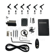 Zebrawood ST style body Guitar Kit with Ebony Fretboard - Guitar Kit World