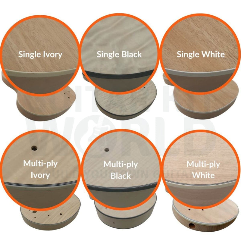 Semi-Acoustic Body Guitar Kit with Florentine-style Cutaway - Guitar Kit World