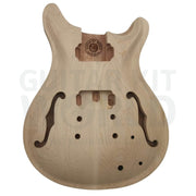 Semi-Hollow PR w/ Solid Carved Maple Cap & Trapezoid Abalone Inlays - Guitar Kit World