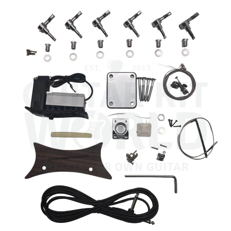 Semi-Hollow Body T-style Guitar with Equalizer - Guitar Kit World