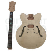 Semi Hollow body E35 Guitar Kit with Chrome Hardware - Guitar Kit World
