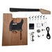 T-style Block Guitar Kit with Mahogany Body and Maple Neck - Guitar Kit World