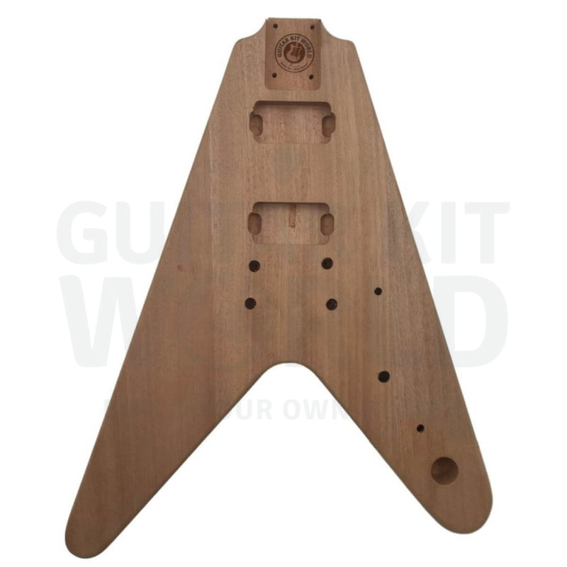 V1 Mahogany DIY Guitar Kit with Ebony Fretboard - Guitar Kit World