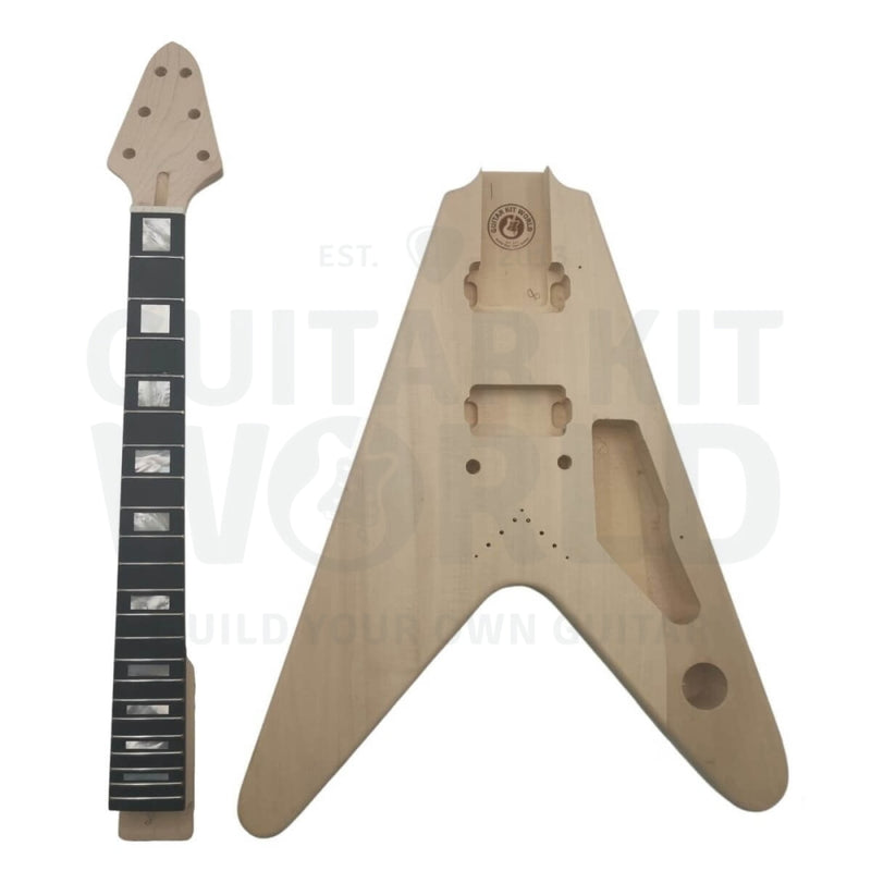 V2 Basswood body Guitar Kit with Maple fretboard - Guitar Kit World