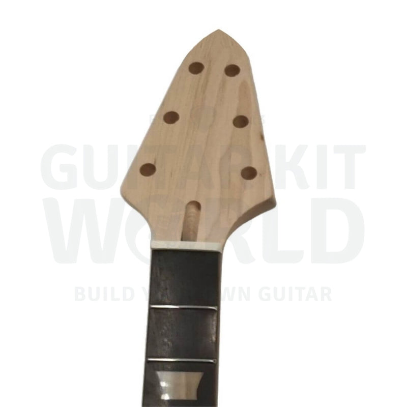 V3 Mahogany body Guitar Kit with Maple Neck, White Pearl Trapezoid Inlays - Guitar Kit World