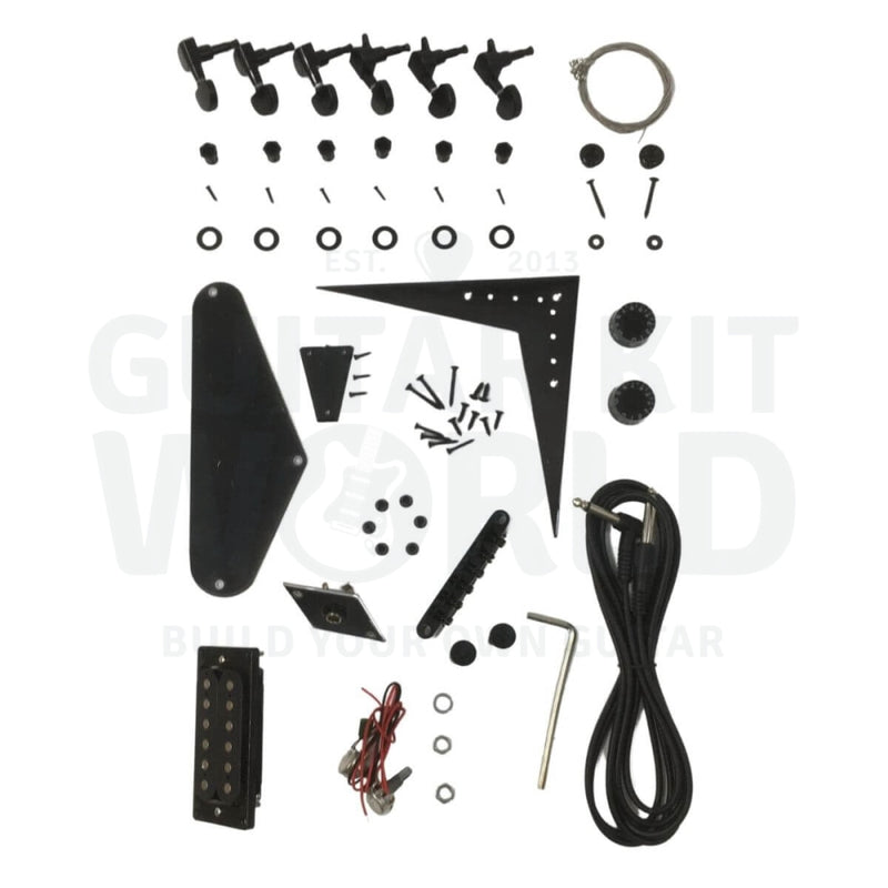 V57 Alder Body Guitar Kit with Maple Neck and Ebony Fretboard - Guitar Kit World