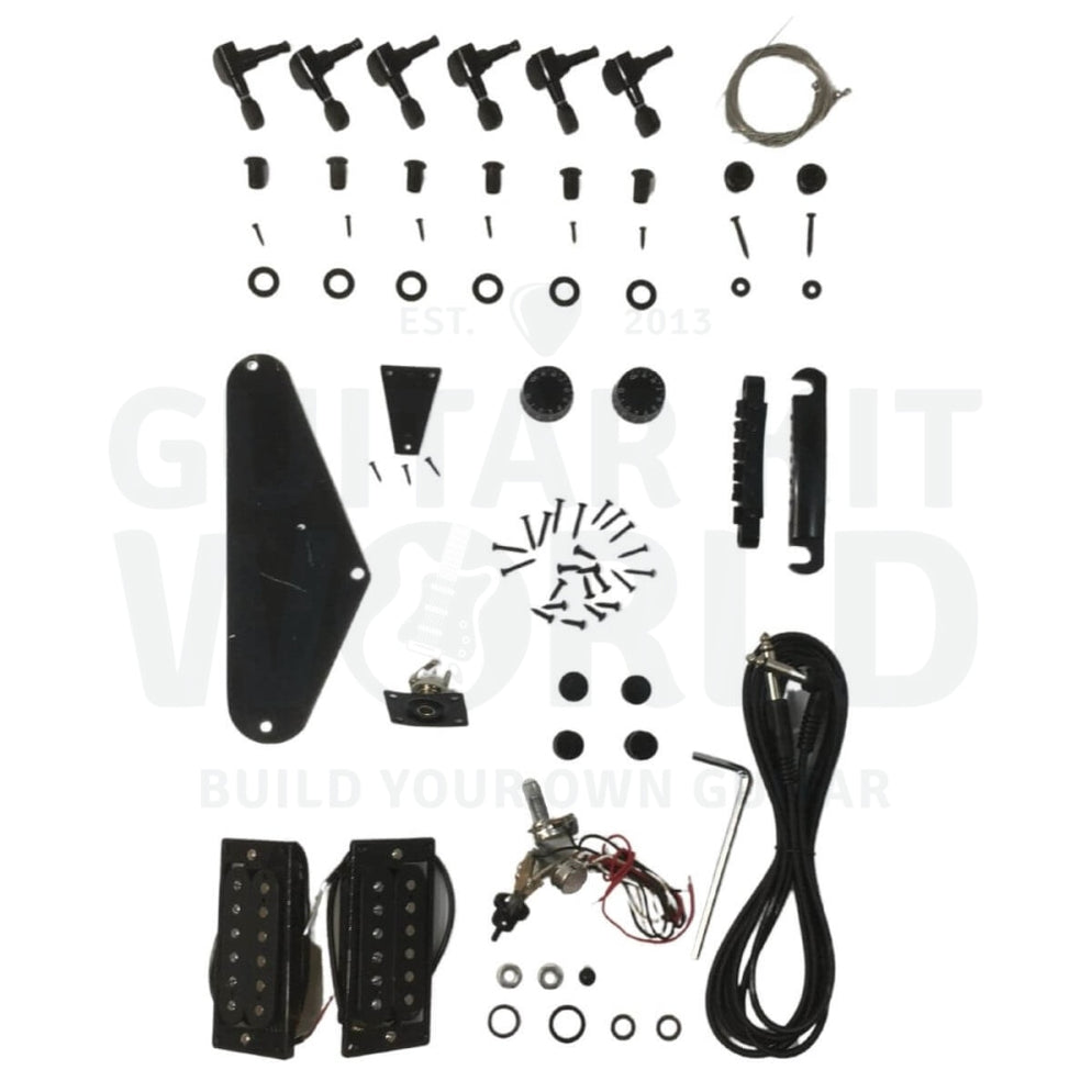 Mahogany body Vstyle Guitar Kit w/ Ebony fretboard Guitar Kit World