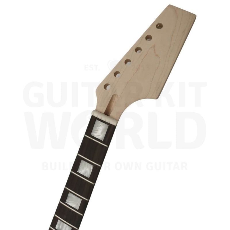 Ash V style body Guitar Kit with Rosewood Fretboard - Guitar Kit World