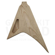 Ash V style body Guitar Kit with Rosewood Fretboard - Guitar Kit World