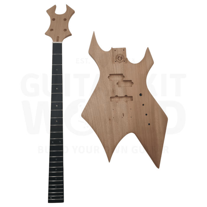 Mahogany WAR Bass Kit with Ebony Fretboard - Guitar Kit World