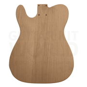 Alder TE Guitar Kit w/ Quilt Maple Veneer, Skunk Stripe Maple Neck