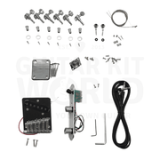 Alder TE Guitar Kit w/ Quilt Maple Veneer, Skunk Stripe Maple Neck