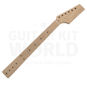 Alder TE Guitar Kit w/ Quilt Maple Veneer, Skunk Stripe Maple Neck