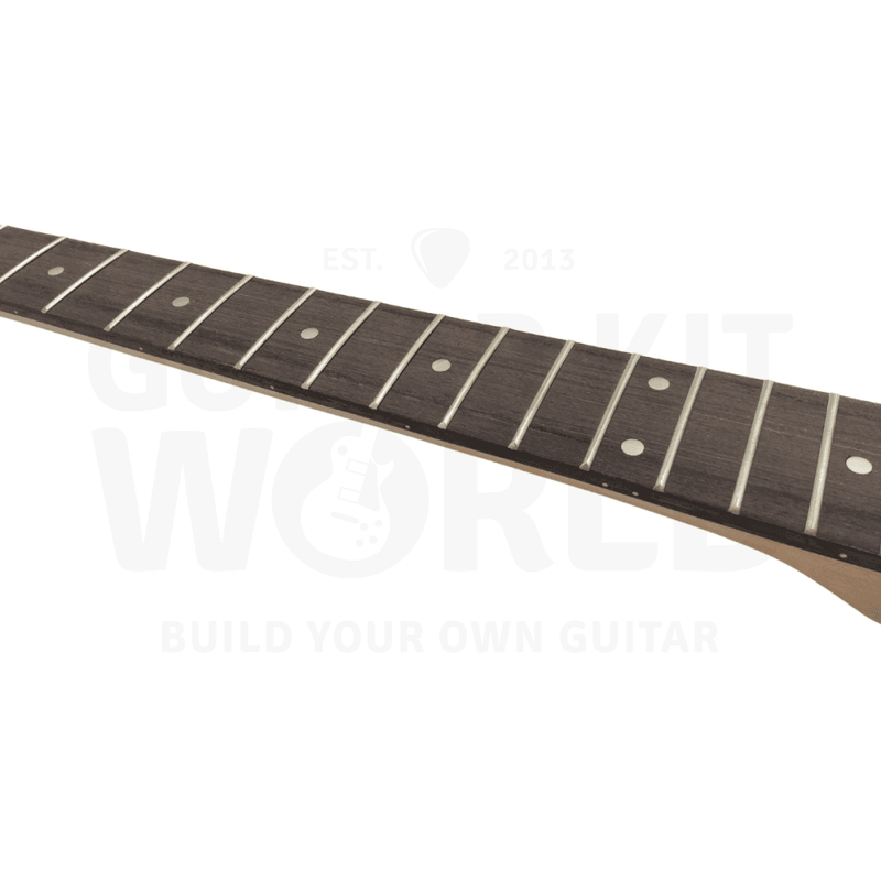 Ash TE Guitar Kit w/ Flame Maple Veneer, Skunk Stripe Maple Neck