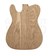 Ash TE Guitar Kit w/ Flame Maple Veneer, Skunk Stripe Maple Neck