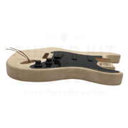 Basswood ST style guitar kit with Maple Neck and Fretboard, Chrome Hardware