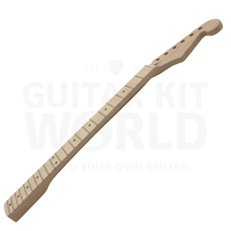 Basswood ST style guitar kit with Maple Neck and Fretboard, Chrome Hardware