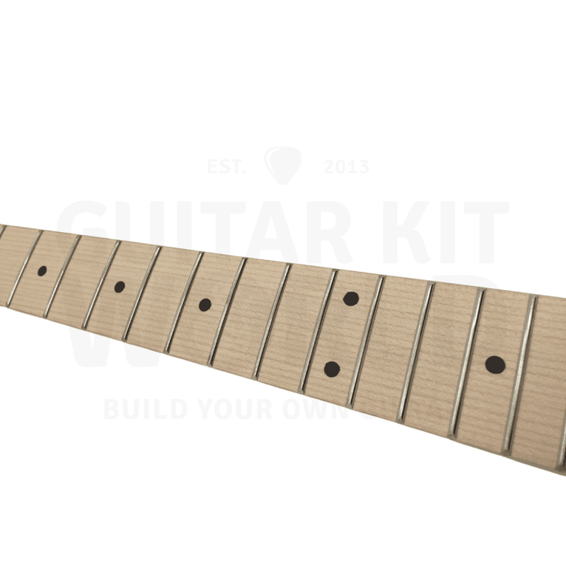 Basswood ST style guitar kit with Maple Neck and Fretboard, Chrome Hardware