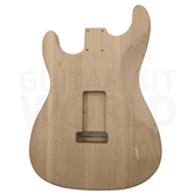 Basswood ST style guitar kit with Maple Neck and Fretboard, Chrome Hardware