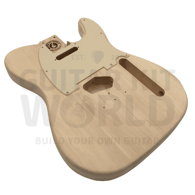 Basswood TE Guitar Kit w/ Maple Neck, Chrome Hardware