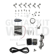 Basswood TE Guitar Kit w/ Maple Neck, Chrome Hardware
