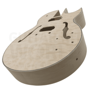 E175 Hollow Body Guitar Kit w/ Gold Hardware, Pearl White Inlays