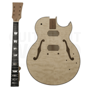 E175 Hollow Body Guitar Kit w/ Gold Hardware, Pearl White Inlays