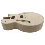 E175 Hollow Body Guitar Kit w/ Gold Hardware, Pearl White Inlays