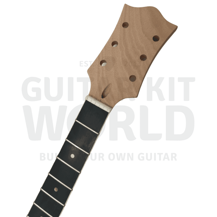 E335 Semi-Acoustic Guitar Kit w/ Flamed Maple Veneer, Ebony Fretboard