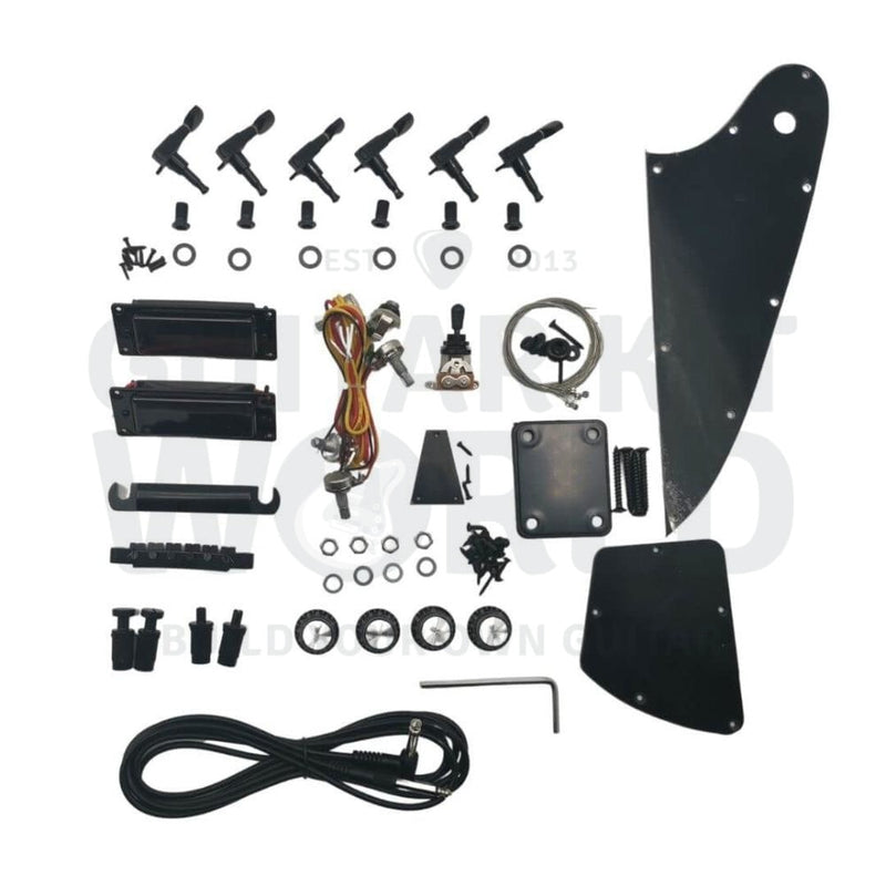 FB Guitar Kit w/ Quilted Maple Veneer, Ebony Fretboard