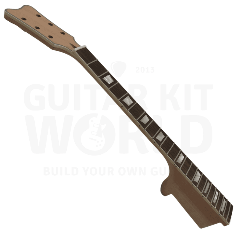 Hollow Body L5 style Guitar Kit w/ Flamed Maple Body Veneer, Rosewood Fretboard