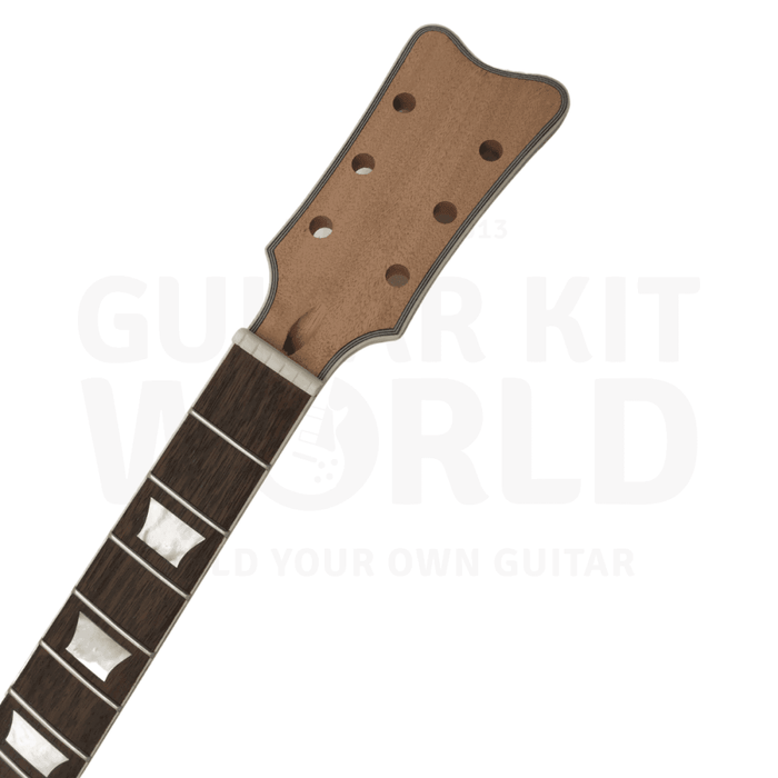 Hollow Body L5 style Guitar Kit w/ Flamed Maple Body Veneer, Rosewood Fretboard