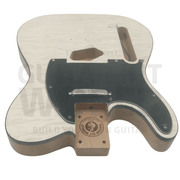 Lefty Alder TE Guitar Kit w/ Quilt Maple Veneer