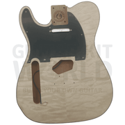 Lefty Alder TE Guitar Kit w/ Quilt Maple Veneer