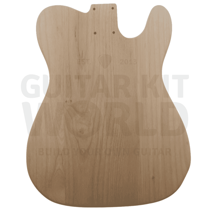 Lefty Alder TE Guitar Kit w/ Quilt Maple Veneer