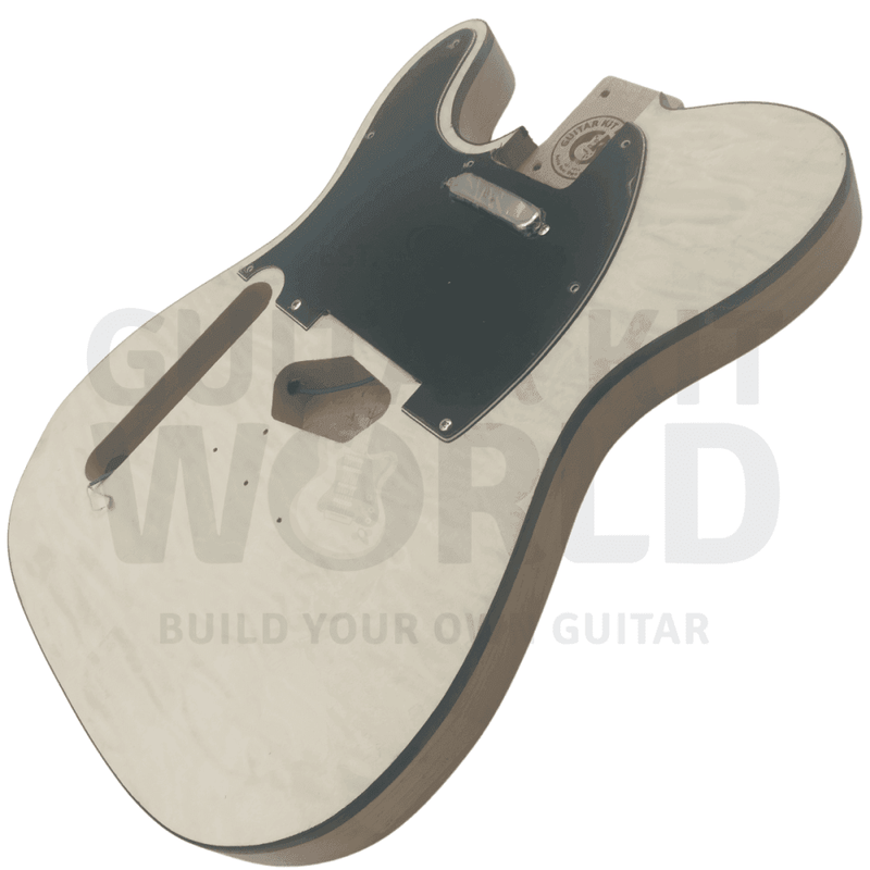 Lefty Alder TE Guitar Kit w/ Quilt Maple Veneer