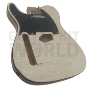 Lefty Alder TE Guitar Kit w/ Quilt Maple Veneer