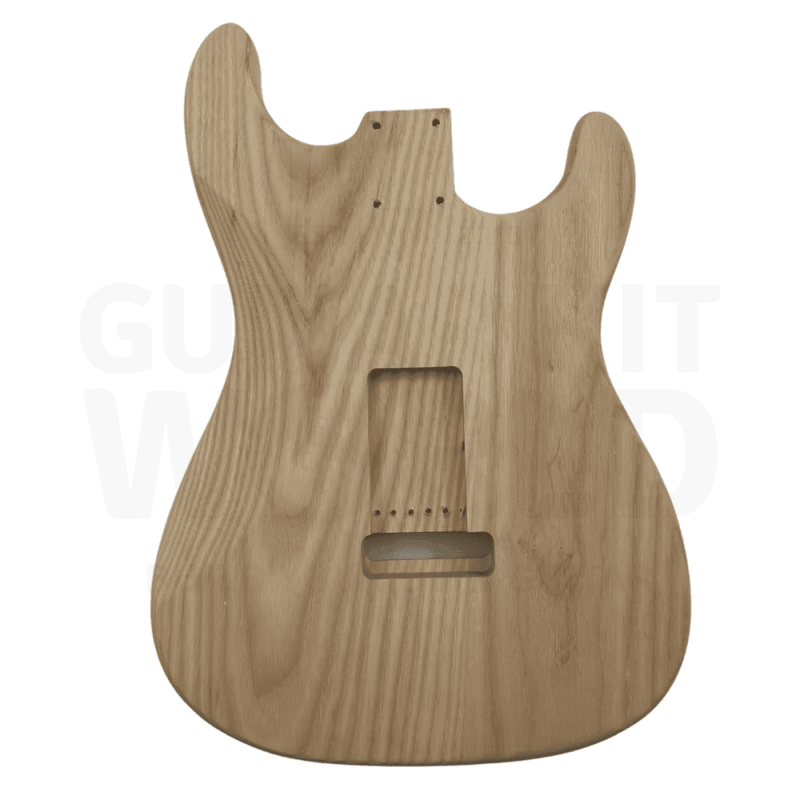 Lefty Ash body ST style guitar kit with Rosewood Fretboard
